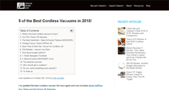 Desktop Screenshot of bestcordlessvacuumguide.com