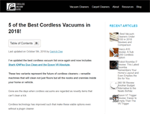 Tablet Screenshot of bestcordlessvacuumguide.com